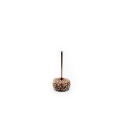Mounted soft polishing wheel, brown  